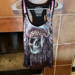 Skull Graphic Tank Top